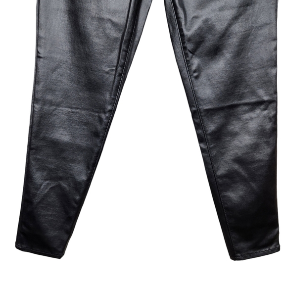 Social Standard by Sanctuary Black Faux Leather Ankle Skinny Pants Womens Size 6 - Picture 5 of 16